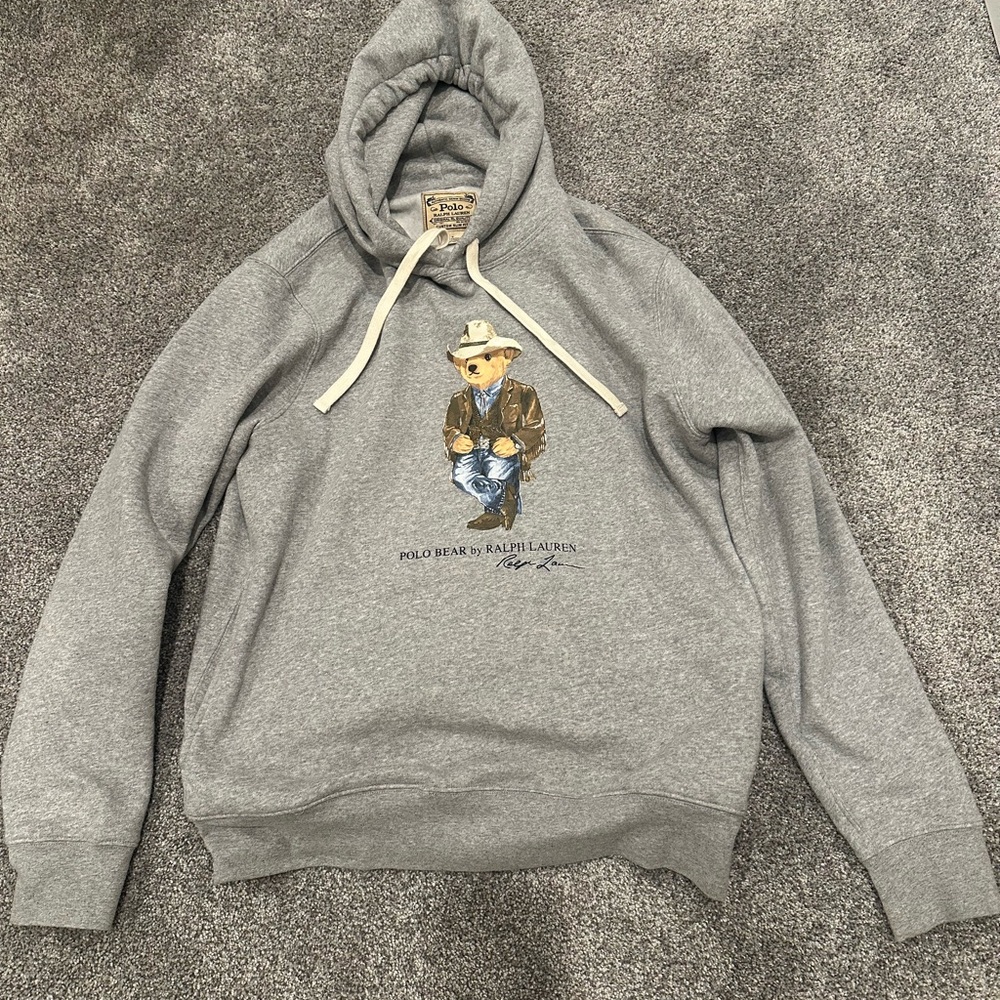 Polo Ralph Lauren cowboy bear hoodie medium